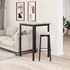 vidaXL Bartisch Natur 110 x 55 x 105 cm Massives Kiefernholz