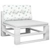 vidaXL Palettenkissen Blattmuster 70x40x12 cm Stoff