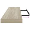 vidaXL Schweberegal Eichen-Optik 120x23,5x3,8 cm MDF