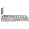 vidaXL Bettrahmen mit Kopfteil Beton Grau 100 x 200 cm Holzwerkstoff