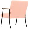 vidaXL Sessel Rosa 59 x 75 x 78 cm Lockiger woll&auml;hnlicher Stoff