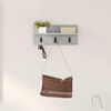 vidaXL Wandmontierter nachttisch Beton Grau 40 x 10,5 x 18 cm