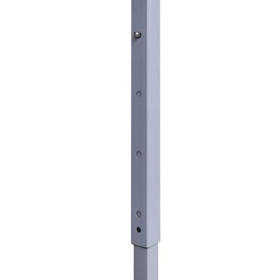 vidaXL Profi-Partyzelt Faltbar mit 4 Seitenwänden 2×2m Stahl Weiß