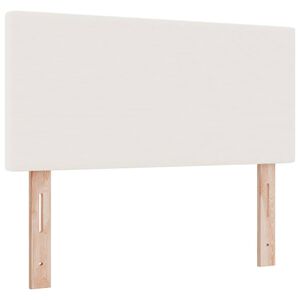 vidaXL Kopfteil Creme 100 cm Cordstoff