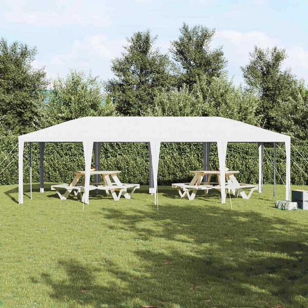 vidaXL Party-Zelt Weiß 800 x 400 x 266 cm Polyethylen und Stahl
