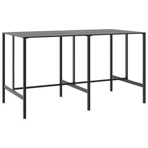 vidaXL Bartisch Schwarz 200x100x110 cm Pulverbeschichteter Stahl
