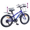 vidaXL Kinderfahrrad 24 Zoll 6-Speed f&uuml;r 8-12 Jahre alt Dunkelblau