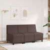 vidaXL Modulares Sofa ohne Armlehnen Braun 55 cm Kunstleder