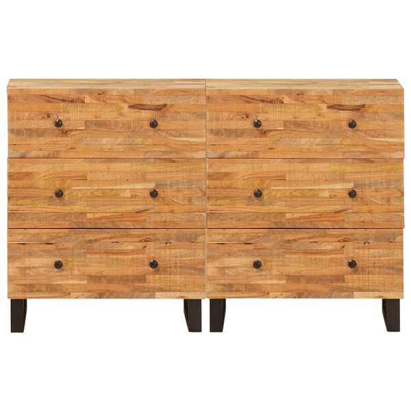 vidaXL Sideboard Braun Massivholz Mango