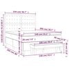 vidaXL Boxspringbett mit Matratze Dunkelgr&uuml;n 140x200 cm Samt