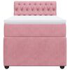 vidaXL Boxspringbett mit Matratze Rosa 90x200 cm Samt