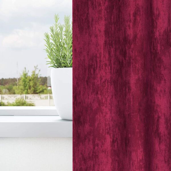 vidaXL Samtvorh&auml;nge mit Vorh&auml;ngen 2 pcs Weinrot 140 x 140 cm Samt