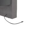 vidaXL Tagesbett USB Hellgrau Stoff 90x200 cm