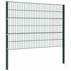 vidaXL Zaunelement mit Pfosten Eisen 1557,5 x 120 cm Gr&uuml;n