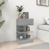 vidaXL Nachttische 2 Stk. Grau Sonoma 40x35x65 cm Holzwerkstoff