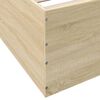 vidaXL Bettgestell Sonoma-Eiche 140x200 cm Holzwerkstoff