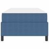 vidaXL Bettrahmen mit Matratze Blau 80 x 200 cm Stoff