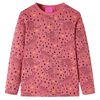Kinderpyjama mit Langen &Auml;rmeln Altrosa 140