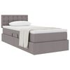 vidaXL Aufbewahrungsbett mit Matratze Taupe 90 x 200 cm Holzwerkstoff