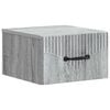 vidaXL Wandmontierter Nachttisch Graues Sonoma 34,5 x 33 x 20 cm