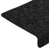 vidaXL Stufenmatten Selbstklebend 5 Stk. 65x21x4 cm Schwarz Rechteckiger Rand