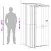 vidaXL Gartenh&uuml;tten Anthrazit 103 x 86 x 200 cm Metall