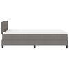 vidaXL Boxspringbett mit Matratze Taupe 120 x 200 cm Stoff