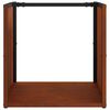 vidaXL Brennholzregal 40x40x40 cm Wetterfester Stahl