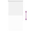vidaXL Verdunkelungsrollo Weiß 85x130cm Stoffbreite 80,7 cm Polyester