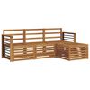 vidaXL Outdoor-Sofagarnitur 4 Stk. Natur