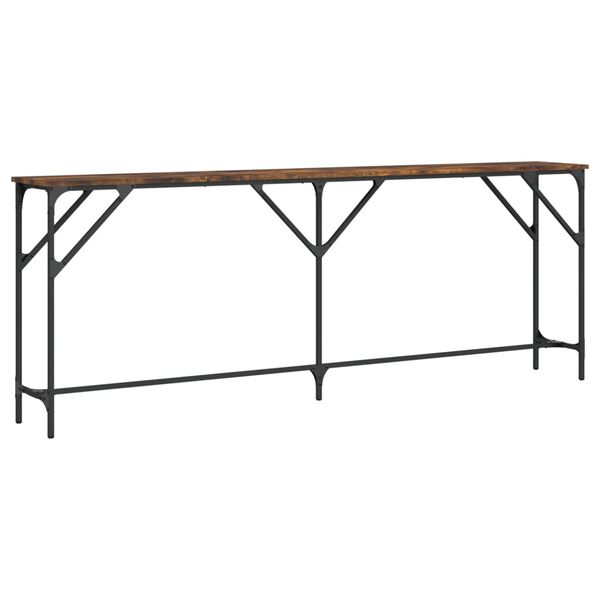 vidaXL Konsolentisch R&auml;uchereiche 200x29x75 cm Holzwerkstoff