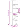 vidaXL Highboard Sonoma-Eiche 50x41x185 cm Holzwerkstoff