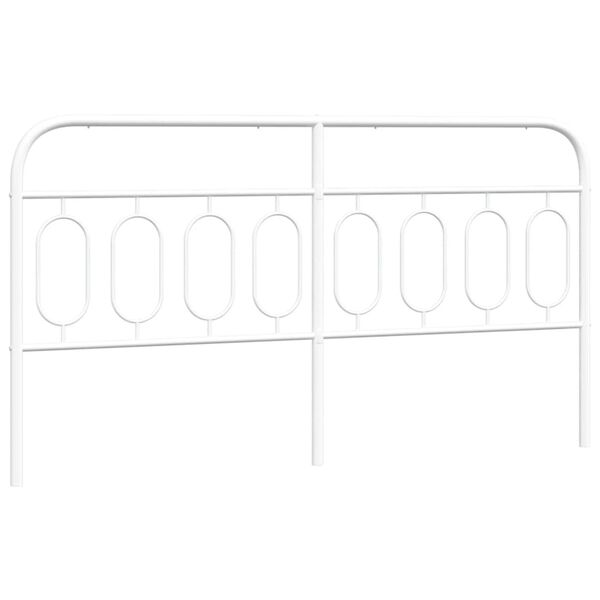 vidaXL Kopfteil Metall Wei&szlig; 193 cm