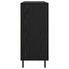 vidaXL Sideboard Schwarz Eichen-Optik 90 x 34 x 80 cm Holzwerkstoff