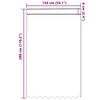 vidaXL Spitzenvorhang mit Vorh&auml;ngen Floral Wei&szlig; 280 x 150 cm Polyester
