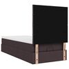 vidaXL Ottoman-Bett mit Matratze Dunkelbraun 90x190 cm Stoff