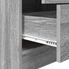 vidaXL Schreibtisch mit Schubladen 2 pcs Graues Sonoma