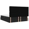 vidaXL Bett mit Stauraum und LED Schwarz 160 x 200 cm Polyester
