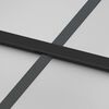 vidaXL Schiebet&uuml;r Schwarz 102,5x205 cm Hartglas und Aluminium