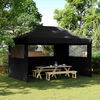 vidaXL Party-Zelt Schwarz 292 x 440 x 315 cm Oxford-Stoff