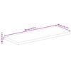 vidaXL Tischplatte 80x40x3,8 cm Rechteckig Altholz Massiv