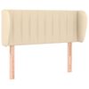 vidaXL Kopfteil mit Ohren Creme 93x23x78/88 cm Stoff