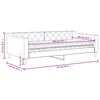 vidaXL Tagesbett mit Matratze Taupe 100x200 cm Stoff