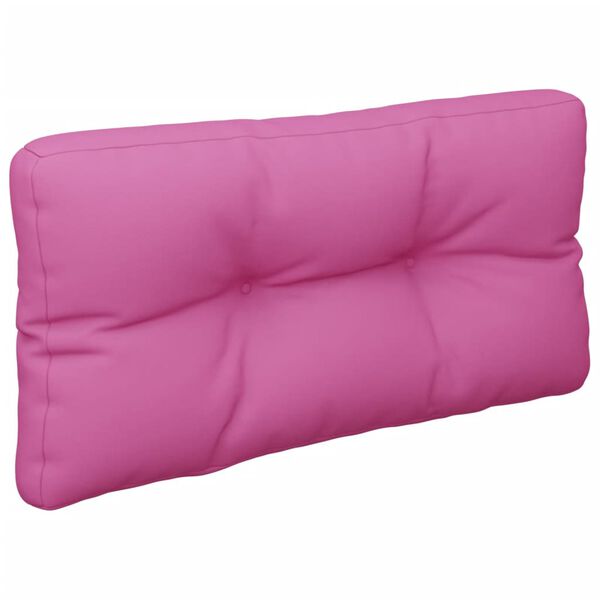 vidaXL Palettenkissen 2-tlg. Rosa Stoff