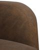 vidaXL Sessel mit Armlehnen Braun 54 cm Kunstleder