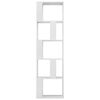 vidaXL B&uuml;cherregal/Raumteiler Hochglanz-Wei&szlig; 45x24x159cm Holzwerkstoff