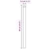 vidaXL Zaunpfosten 12 pcs Gr&uuml;n 60 cm Pulverbeschichteter Stahl