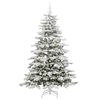 vidaXL K&uuml;nstlicher klappbarer Weihnachtsbaum Wei&szlig; 210 cm PE und PVC