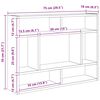 vidaXL Wandregal Wei&szlig; 75x16x55 cm Holzwerkstoff
