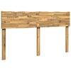 vidaXL Kopfteil mit Live Edge ROSTOCK Wei&szlig; 135 cm Massivholz Akazie